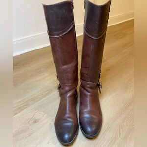 Alex Marie Tall Brown Leather Boots